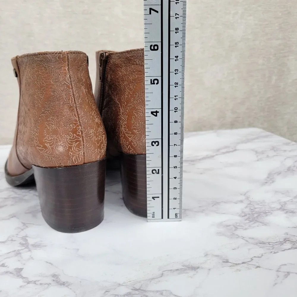 Hispanitas Ankle Boor 75677 Dakota Brown Leather Ankle Boots